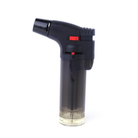 Briquet à gaz rechargeable en plastique en gros, accessoires pour briquet à briquettes, vente chaude, briquet torche incliné de qualité supérieure, coupe-vent