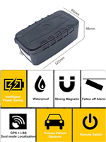 Traceur GPS 4G GLONASS étanche avec aimant puissant, batterie rechargeable 20000 mAh, longue autonomie sans fil, compatible PC