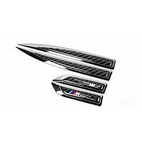 Autocollant de garde-boue latéral de voiture en plastique ABS noir brillant, imperméable, auto-adhésif, emblème extérieur, décalcomanie pour tuning BMW