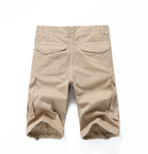 BAWANGCHENG Shorts Cargo Multi-tascabile in cotone 100% da <span class=keywords><strong>uomo</strong></span> <span class=keywords><strong>pantaloni</strong></span> <span class=keywords><strong>corti</strong></span> Cargo <span class=keywords><strong>con</strong></span> <span class=keywords><strong>tasche</strong></span> - Product Image 3