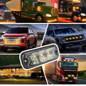 9W Led Noodauto Waarschuwing <span class=keywords><strong>Strobe</strong></span> Auto Truck Front Grille Led Flitser Flitslicht Hoofd Oppervlak Mount Led <span class=keywords><strong>Strobe</strong></span> - Product Image 5