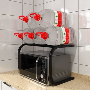 Encimera retráctil personalizada de acero al carbono de una sola capa, <span class=keywords><strong>estante</strong></span> <span class=keywords><strong>para</strong></span> <span class=keywords><strong>horno</strong></span> <span class=keywords><strong>microondas</strong></span>, <span class=keywords><strong>estante</strong></span> de almacenamiento con ganchos <span class=keywords><strong>para</strong></span> cocina, cuchillo - Product Image 1