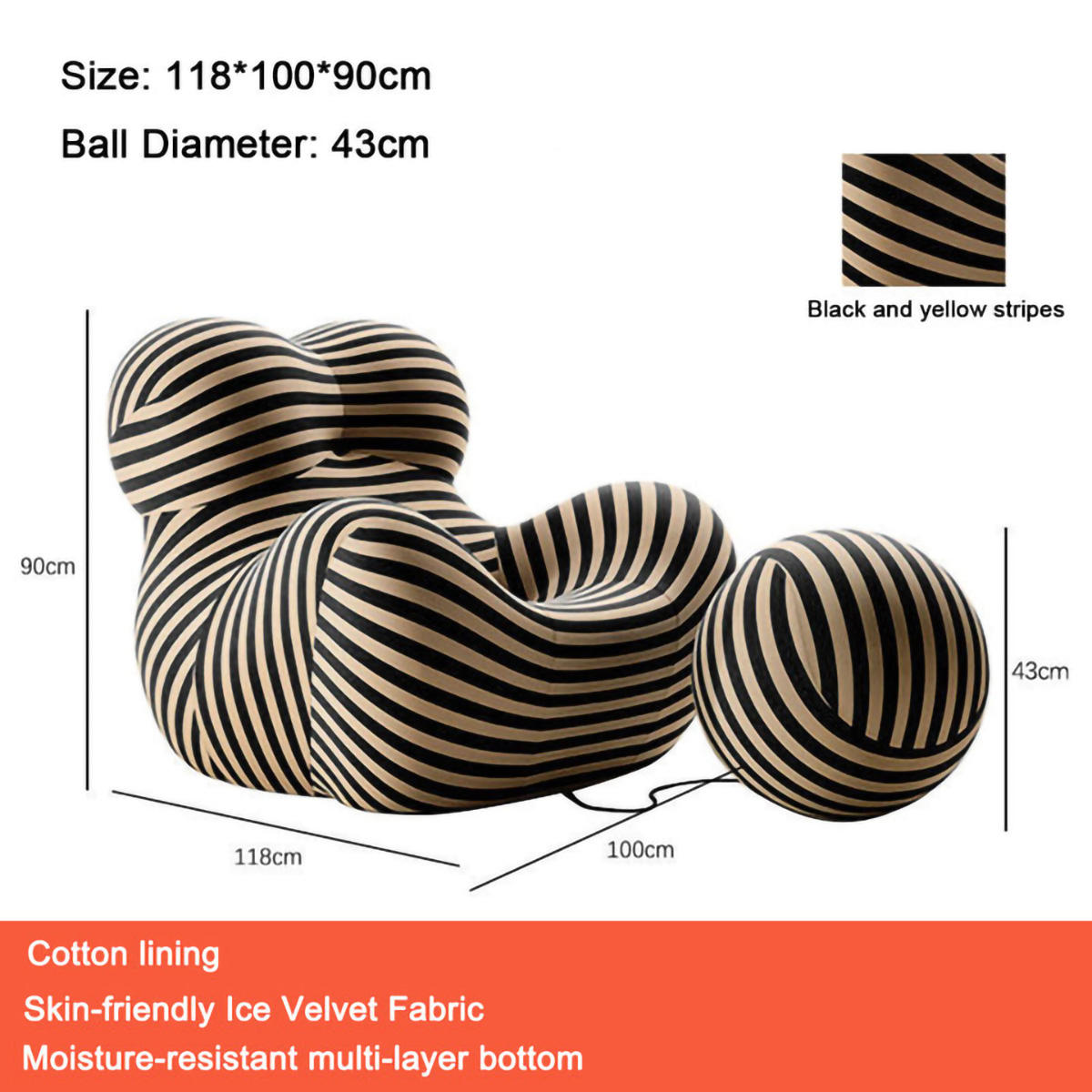 ลายเส้นสีดำและสีเหลือง