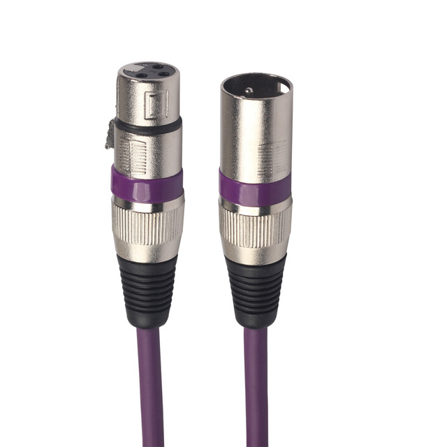 Colored Three-Core XLR Microphone Connector MIC Cable Coaxial Audio Signal Cable PVC Jacket 10m Length for Car Speaker Computer