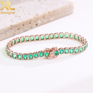 Pulseras y Brazaletes de Joyería Fina de Oro Rosa de 10K Personalizadas con Engaste de Garras para Regalo Unisex - Product Image 3