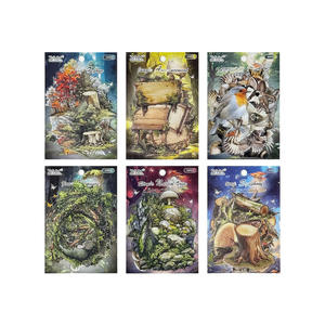 25 pièces/paquet vert champ secret manuel autocollant matériel autocollant Pack étanche autocollant PET manuel - Product Image 5