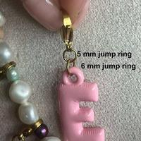 Bulle Lettre Charme Grand Grand Acrylique Alphabet Initial Porte-clés Collier Pendentif Charmes avec Fermoir En Acier Inoxydable pour Collier Sacs