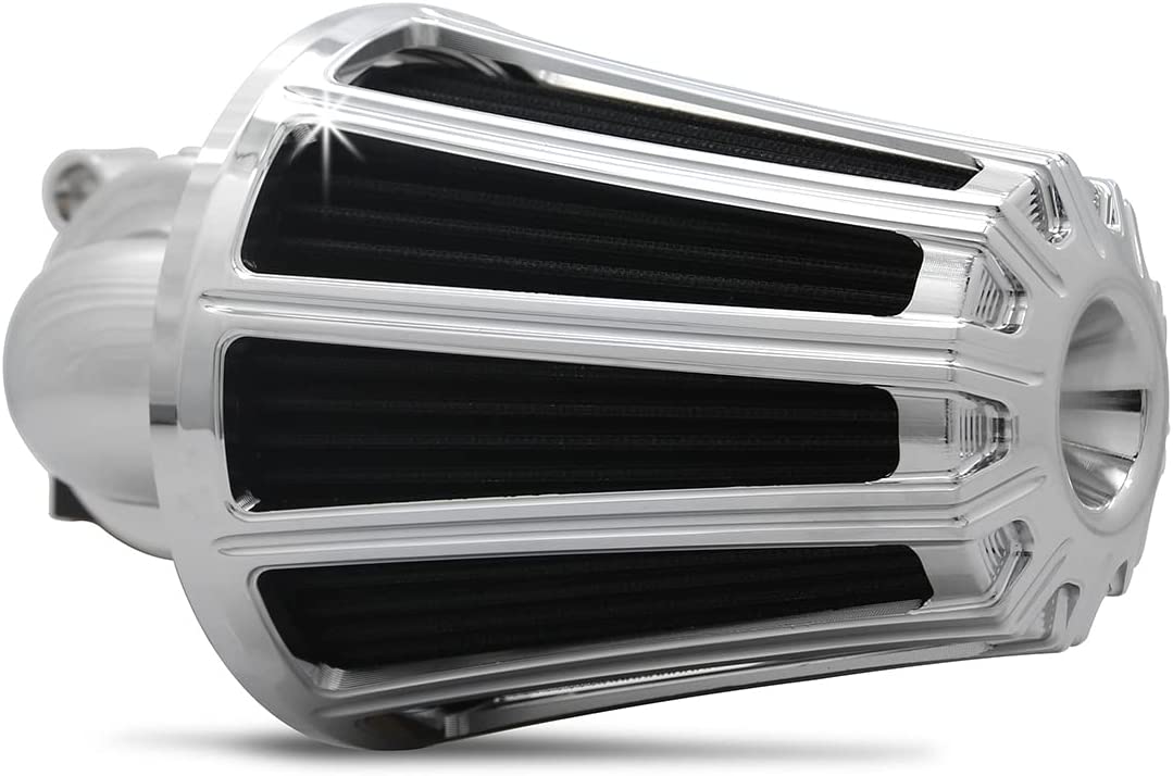 Black CNC Aluminum Air Cleaner Cover For Harley Stage 1 Big Sucker - Fits Dyna, Sportster, Softail, Touring Models