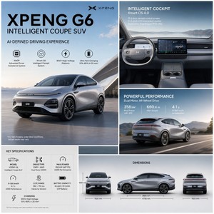 <span class=keywords><strong>SEPA</strong></span> 2.0 Xpeng G6 XNGP ADAS SUV Eléctrico de Alto Rendimiento Usado, 525 km de Autonomía, Conducción Inteligente, Vehículo Familiar Inteligente de Nueva Energía - Product Image 1