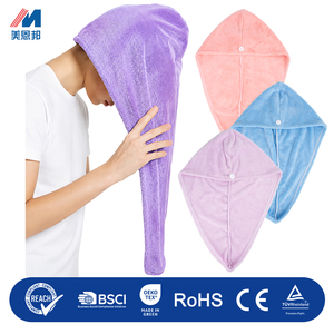 Custom logo <strong>Hair</strong> Towel Microfiber Quick Dry <strong>Microfibre</strong> <strong>Hair</strong> Drying Towel <strong>Wrap</strong> Turban Microfiber <strong>Hair</strong> Towel <strong>Wrap</strong> for Women - Product Image 1