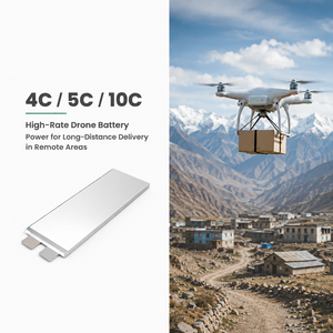 แบตเตอรี่ลิเธียมโพลิเมอร์แบบกึ่งแข็ง 3.7V 80Ah NMC Pouch Cell ความจุสูง 5C 400Wh/kg สำหรับจักรยานไฟฟ้า รถยนต์ไฟฟ้า และโดรน - Product Image 1