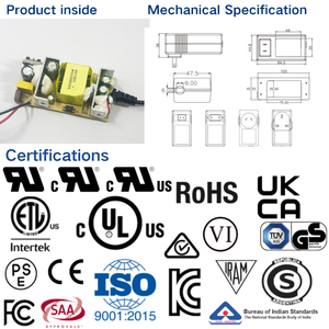 MYIXI 48w 12v 4a 18v Dc 2.5 Amp Montage mural 24v Dc 2amp Alimentation Uk Plug Slide in Adapter Uk 12v4a Pos Printer - Product Image 2