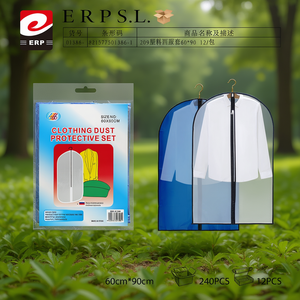 Housse de protection pour vêtements en plastique 60x90cm, lot de 12, anti-poussière - Product Image 3
