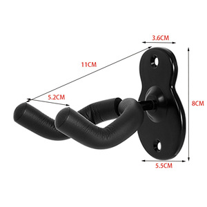 Soporte de Pared para Guitarra, Gancho para Guitarras Acústicas/Eléctricas/Bajo, <span class=keywords><strong>Metal</strong></span> Negro, Ligero y Duradero - Product Image 6