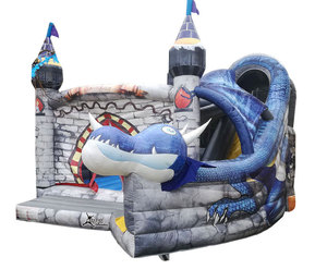 Thiết Kế Mới <span class=keywords><strong>Inflatable</strong></span> Dragon 'S Age Castle Bounce N Slide <span class=keywords><strong>Bouncer</strong></span> Combo Nhà <span class=keywords><strong>Bouncer</strong></span> Với Slide Để Bán - Product Image 1