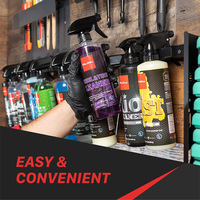 Porte-bouteilles à gâchette en métal Support de stockage mural pour bouteilles de garage