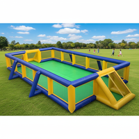 Château gonflable géant d'été pour sports d'extérieur, terrain de football aquatique de qualité, service personnalisé, piscine, savon gonflable