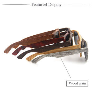 यूनिसेक्स स्क्वायर प्लास्टिक धूप का चश्मा लकड़ी अनाज पैटर्न उच्च गुणवत्ता वाले Uv400 लेंस कस्टम लोगो आरामदायक सूर्य चश्मा छाया - Product Image 6