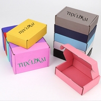 Boîte d'emballage en carton ondulé rigide pliable, personnalisée avec logo, fabriquée à partir de matériaux recyclés, pour chaussures, vêtements, chaussettes, expédition, cadeaux