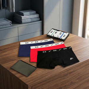 <b>Mens</b> Bold Sexy <b>Pouch</b> Underwear Wetlook Leather Boxer Briefs Shiny Leotard Underpant Hot Shorts Boxers Waist Logo - Product Image 3