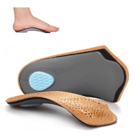 Semelle orthopédique demi-chaussette en similicuir pour hommes et femmes neutres