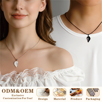 Collier personnalisé pour couple, en acier inoxydable plaqué or 18 carats, avec empreintes digitales en forme de cœur, résistant à l'eau et inaltérable, bijoux de mode