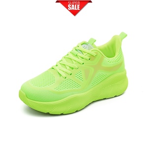 <span class=keywords><strong>Scarpe</strong></span> Sportive Unisex per Coppie, Tomaia in Tessuto Traspirante, Suola in PVC, Design con Suola Spessa, per Corsa e Tempo Libero, Primavera-Estate, Bianche, da Donna - Product Image 1