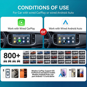 Kit Carlink CCA Mini Ultra 6 USB Adaptateur sans fil Android Auto Ai Box Usbc Dongle Carplay Mirrorlink Vidéo TV en voiture <span class=keywords><strong>pour</strong></span> YouTube - Product Image 3