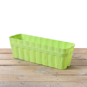 Pot de fleurs en plastique PP de couleur personnalisée Pots de culture de jardin rectangulaires Bassin de plantation de balcon Grands pots de légumes - Product Image 3