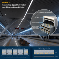 Module PCB de lampe pour passagers de métro, certifié IRIS, haute CRI, 110V CC, pour rail, avec source lumineuse LED personnalisée OEM ODM et carte SMT