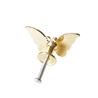 Boutons de meubles pour chambre d'enfant en forme de papillon en diamant pour tiroir, armoire, commode, salon, villa, hôtel et école