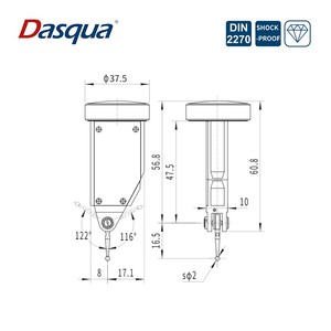 Indicador de Discagem Êmbolo Dasqua Com Shock-proof Engrenagem - Product Image 2