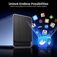 Server Penyimpanan NAS 4-Bay dengan Intel N100 Quad-Core 2.5GbE LAN M.2 NVMe Cloud Pribadi untuk Media Rumah, Cadangan & Berbagi File