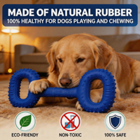 Jouet à mâcher interactif en caoutchouc écologique sans BPA Zhierde, sans bords tranchants, pour le nettoyage des dents, toutes tailles, pour chiens, logo personnalisé
