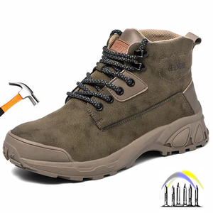Scarpe Antinfortunistiche da Uomo con Puntale in Acciaio Allargato, Impermeabili, Antiscivolo, Leggere, per Edilizia e Industria, Ideali per l'Inverno - Product Image 1
