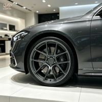 Jantes en alliage noir brillant 20 pouces 5x112 5x120 à rayons profonds et concaves pour Audi A5 BMW Série 4