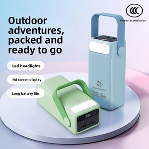 แบตสำรอง <span class=keywords><strong>50000mAh</strong></span> 22.5W ชาร์จเร็วพิเศษ พร้อมสายชาร์จในตัวและหน้าจอดิจิตอล สำหรับ <span class=keywords><strong>iPhone</strong></span> Huawei Samsung - Product Image 4