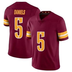 2024 Mes 5 Jayden Daniels Commander Trikot Vizepräsident American Football Shirt Genähtes Besticktes Uniform - Product Image 2
