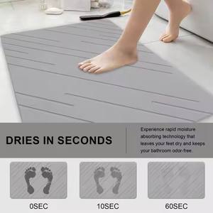 מרקיע חדש קטן בוץ אבן יבש מחצלת חדר אמבטיה דיאטומיט כדור הארץ מחצלת מחצלת לסביבה מחצלת דיאטומיט - Product Image 3