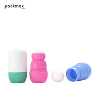 50ml Silindir PP Roll-On Şişe, Yeniden Doldurulabilir Deodorant Parfüm ve Losyon Sıvı Uygulayıcısı, UV/İpek Baskılı Tasarım
