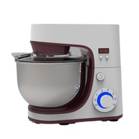 Robot de cuisine multifonctionnel transfrontalier en acier inoxydable, pétrin compact pour la maison 5L, machine à pétrir avec réglage de vitesse prédéfini