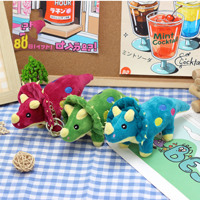 Porte-clés en peluche motif dinosaure animal, breloque de sac, jouet en peluche
