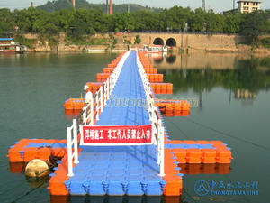 Puente flotante de plástico, modular, Pontón, cubos de puente para dock HDPE - Product Image 5