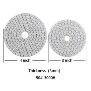Discos de Pulido de Diamante Húmedo con Resina de 4 Pulgadas (100 mm) para Granito, Mármol, Hormigón y Terrazo, Anti-Manchas, Fabricante OEM - Product Image 2