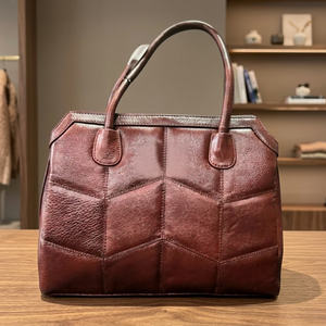 BS INTERNATIONAL Women's Genuine Leather Clutch <b>Handbag</b> <b>Backpack</b> Design Dual Shoulder Straps Waterproof Zipper Closure 3L+ - Product Image 2