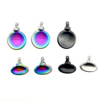 Kit de boutons arrière Elite en métal coloré noir et argent pour manette PS5 Edge – Accessoires de jeu – Ensemble de palettes métalliques de remplacement