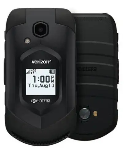 Kyocera E4610 ponsel Flip tahan air, ponsel kamera Flip keras hitam 16GB
