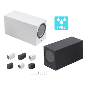 Lampade <span class=keywords><strong>da</strong></span> <span class=keywords><strong>parete</strong></span> moderne semplici impermeabili <span class=keywords><strong>da</strong></span> esterno GU10 in alluminio su e giù lampade <span class=keywords><strong>da</strong></span> <span class=keywords><strong>parete</strong></span> LED <span class=keywords><strong>faretti</strong></span> <span class=keywords><strong>da</strong></span> giardino a <span class=keywords><strong>parete</strong></span> - Product Image 2