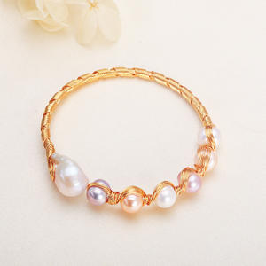 Pulseras de Perlas de Agua Dulce Auténticas, Suministro Directo del Fabricante, Pulseras Enrolladas Simples y Modernas para Chicas, Accesorios para Autobús - Zhuji - Product Image 3