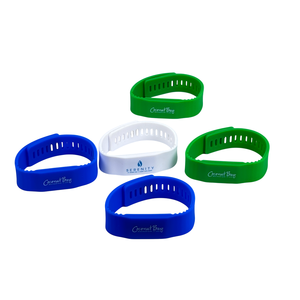 Bracelet NFC programmable GSC à prix d'usine, 860-960 MHz, étiquette passive, bracelet RFID en silicone personnalisable pour systèmes de paiement - Product Image 2